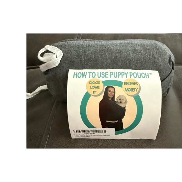 Puppy‎ Pouch Dog Carrier Dog Wearing Dark Grey NEW - Picture 1 of 1
